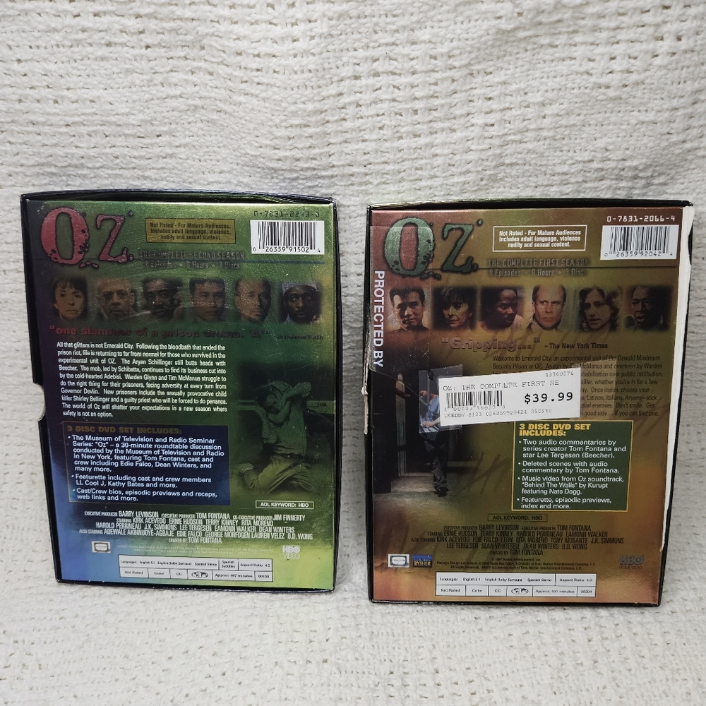 OZ FIRST & SECOND COMPLETE SEASON (16 Episodes-16 Hours-6 Discs) HBO BOX SETS - Picture 2 of 11